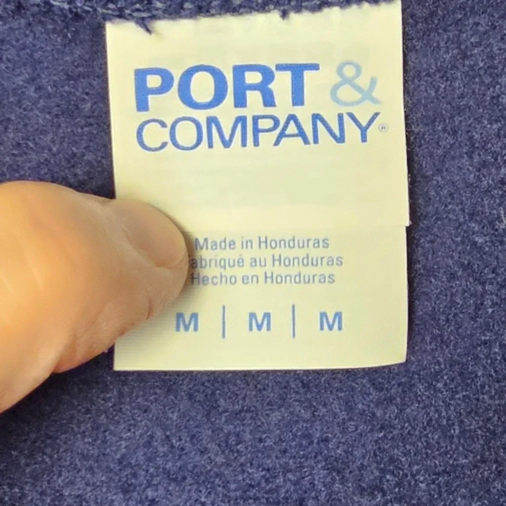 Port & Company Navy‎ Blue Pickleball Graphic Sweatshirt Pullover Long Sleeve Med - Picture 3 of 4